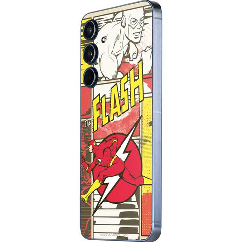 DC Comics Flash Block Pattern Galaxy A36 5G Skin